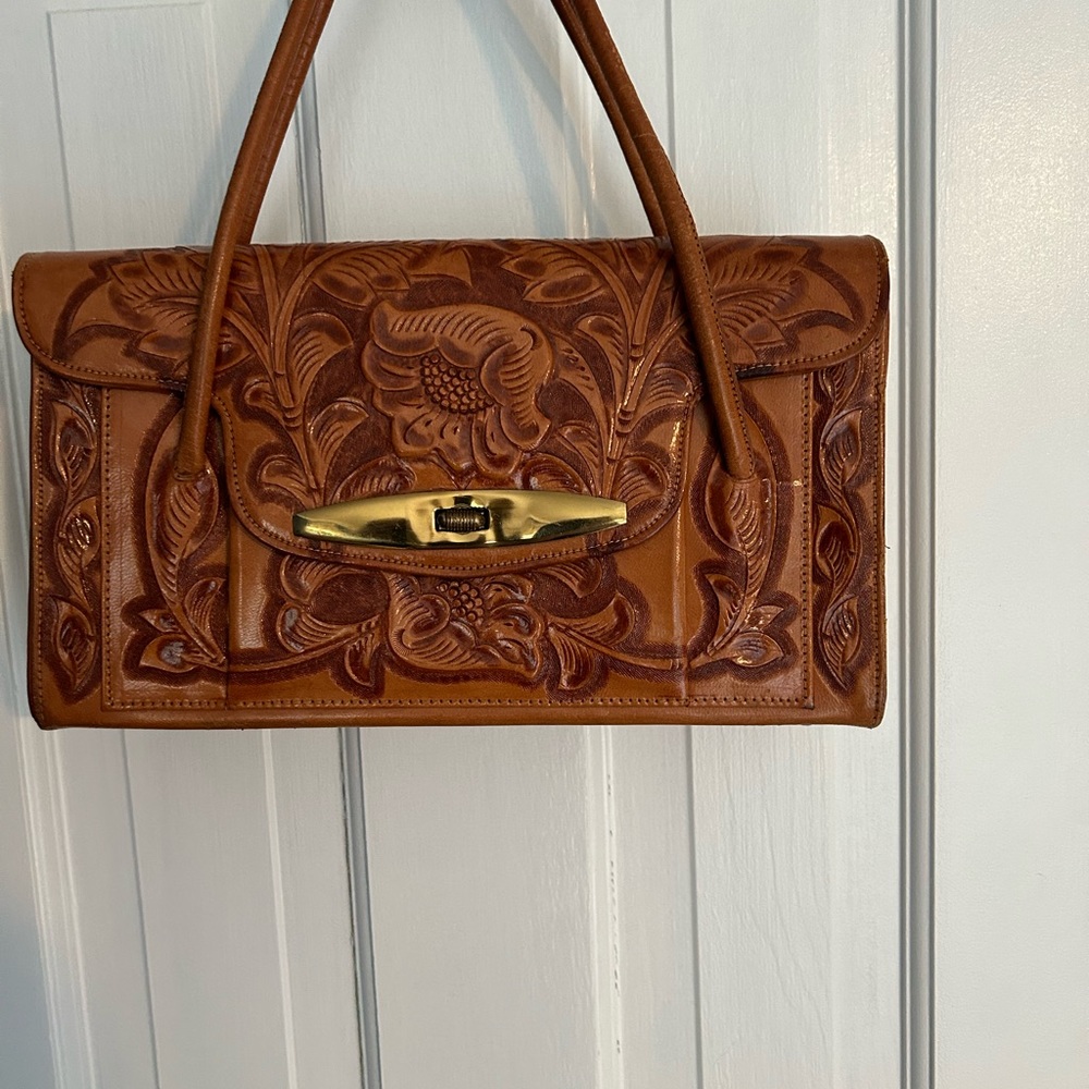 Vintage Mexican leather bag